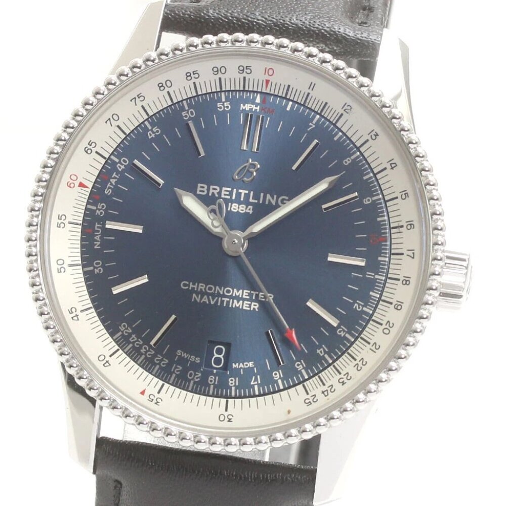 BREITLING Navitimer A17325 Date Navy Dial Automatic Men's Watch_869091